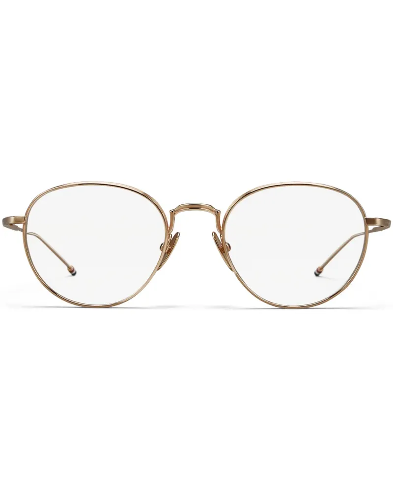 Thom Browne Brille aus Titan mit rundem Gestell - Rosa Rosa
