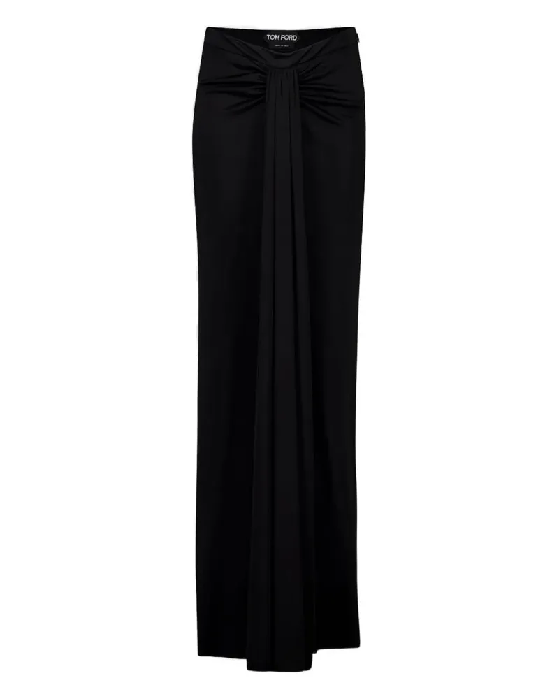 Tom Ford Drapierter Maxirock mit Raffung - Schwarz Schwarz