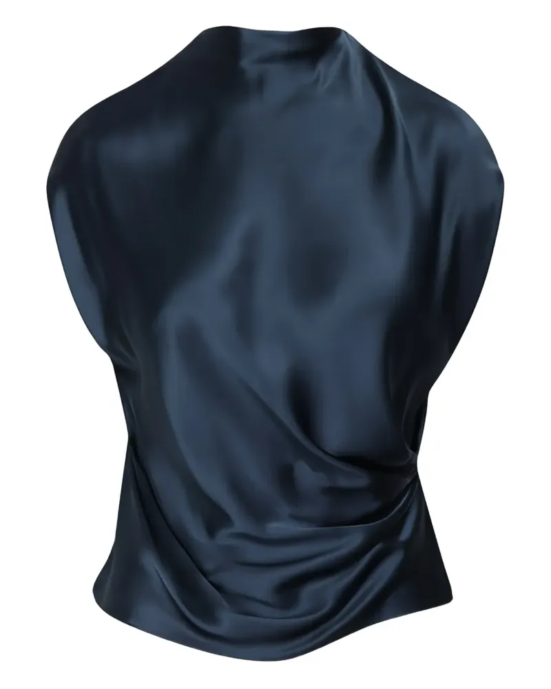 The Sei Drapierte Bluse - Blau Blau