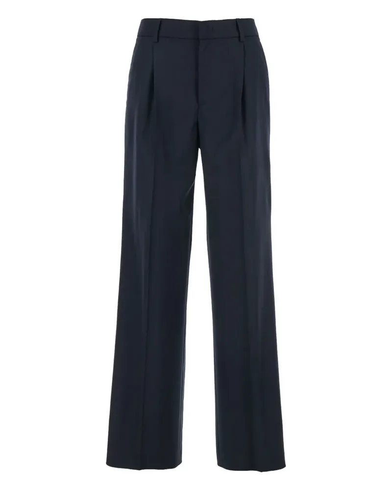 PT TORINO Hose mit Faltendetail - Blau Blau