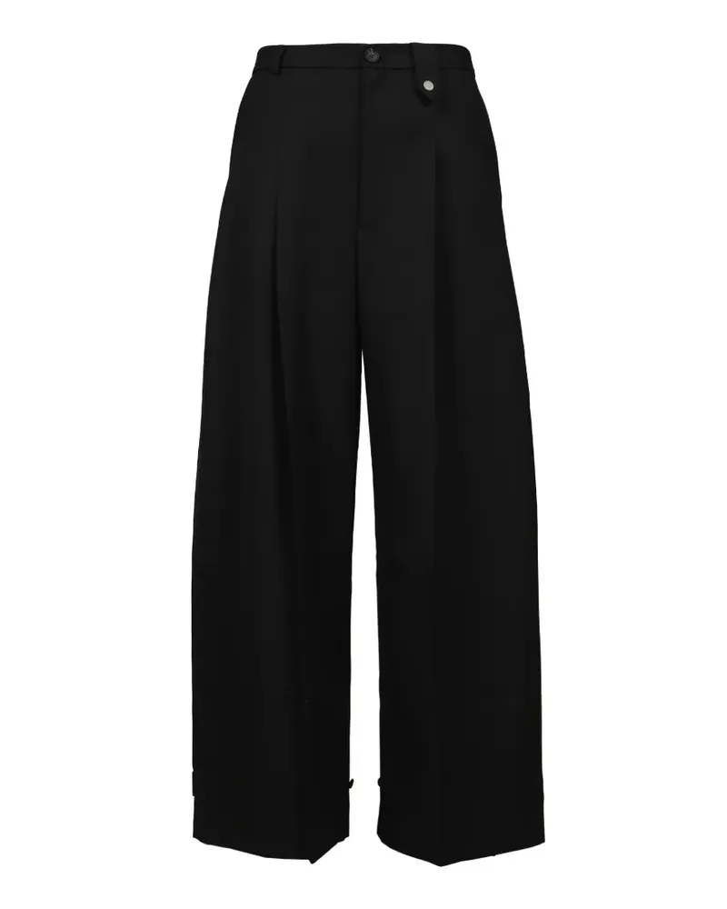 Egonlab Klassische Bundfaltenhose - Schwarz Schwarz