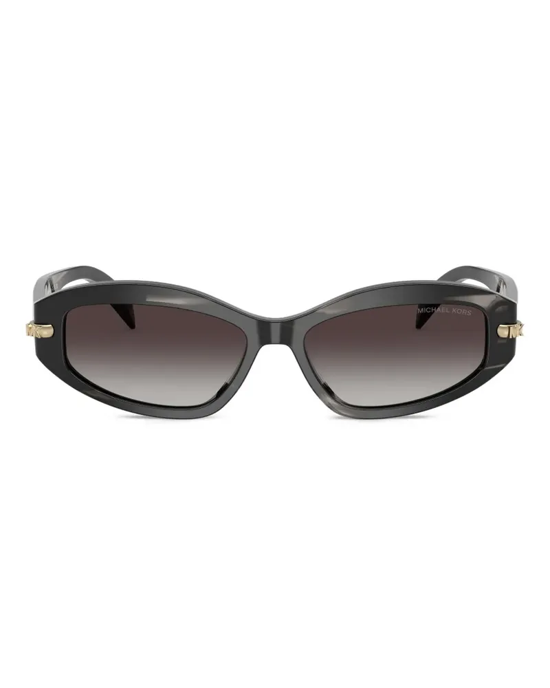 Michael Kors Sonnenbrille mit geometrischem Gestell - Schwarz Schwarz