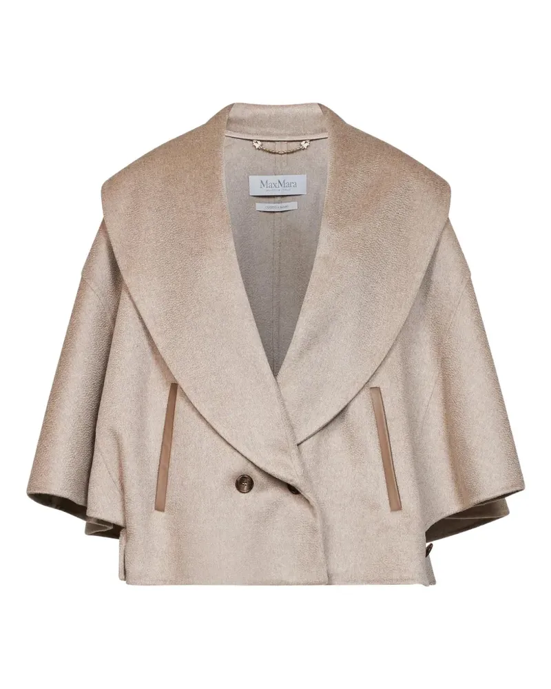 Max Mara Agalosce shawl-collar double-breasted jacket - Nude Nude