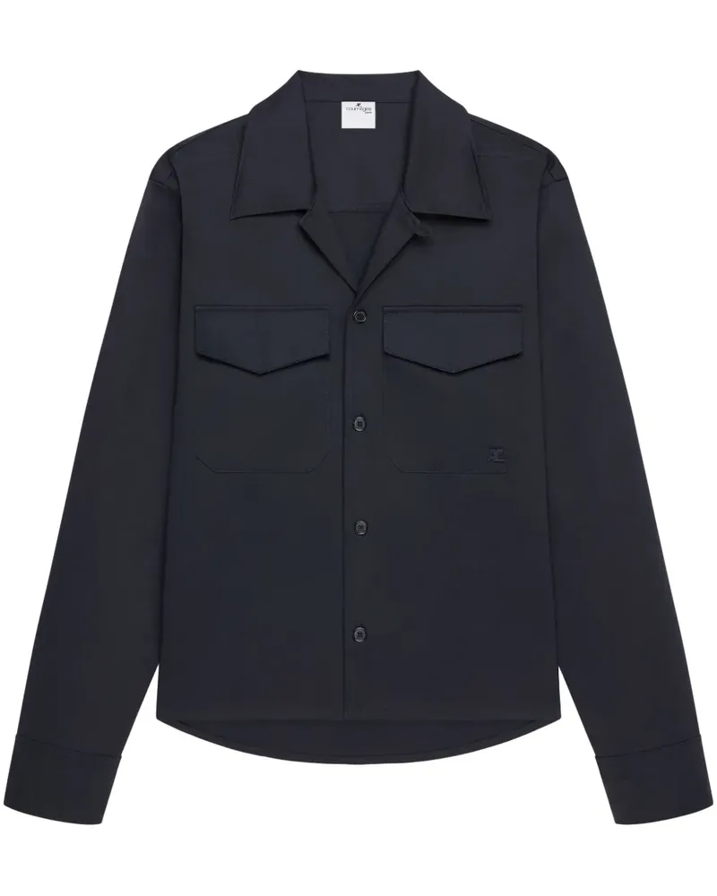 Courrèges Utility-Hemd - Blau Blau