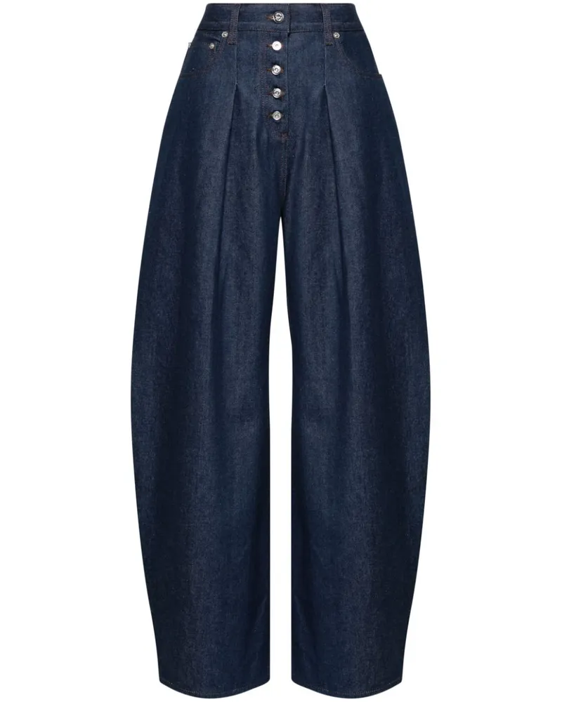 Jacquemus Le De-Nimes Ovalo Wide-Leg-Jeans - Blau Blau