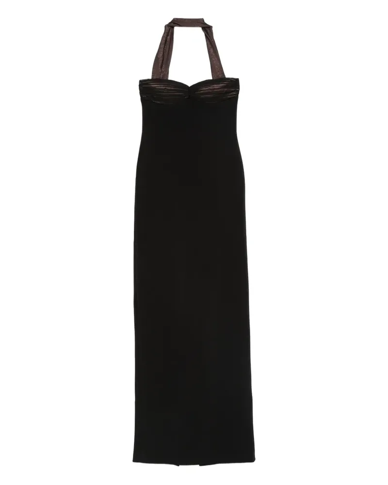 Retrofête halterneck dress - Schwarz Schwarz
