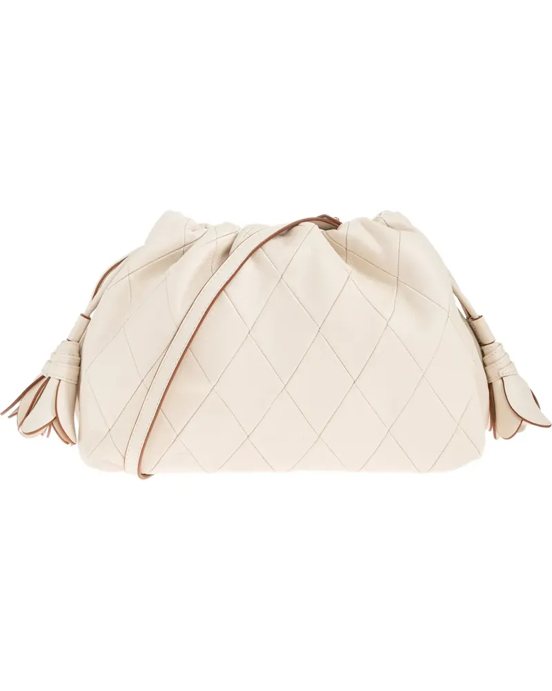 Zimmermann medium Cloud 91 quilted leather clutch bag - Nude Nude