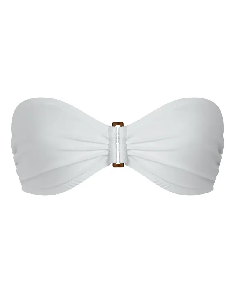 Vilebrequin ring-detail bandeau-style bikini top - Weiß Weiß