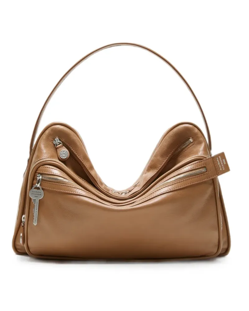 Acne Studios Camero Party Schultertasche mit mehreren Taschen - Braun Braun