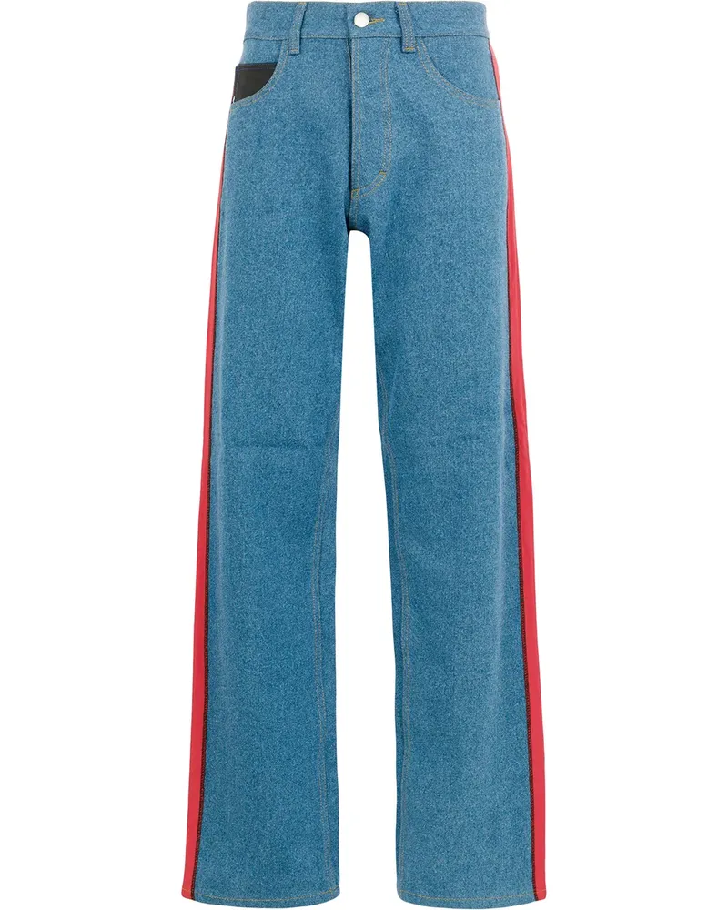 KOCHÉ Jeans mit seitlichen Streifen - Blau Blau