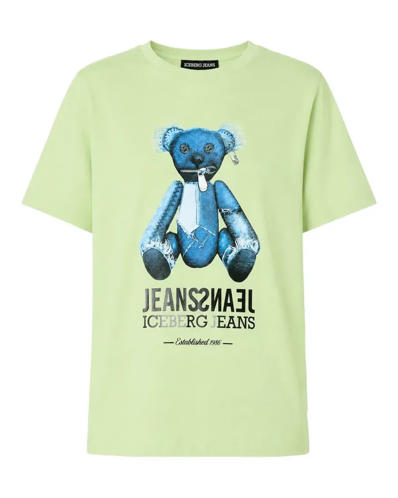 Iceberg teddy bear-print T-shirt - Grün Grün