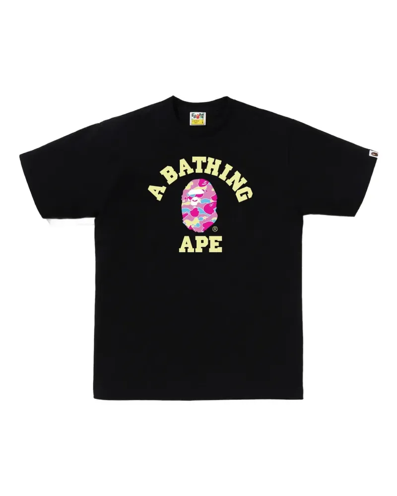 BAPE College Ape Head T-shirt - Schwarz Schwarz