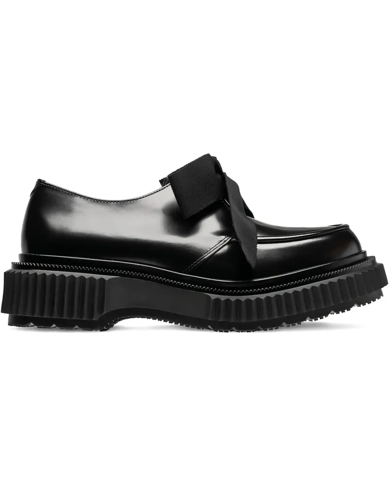 Adieu Paris ribbon platform derby shoes - Schwarz Schwarz