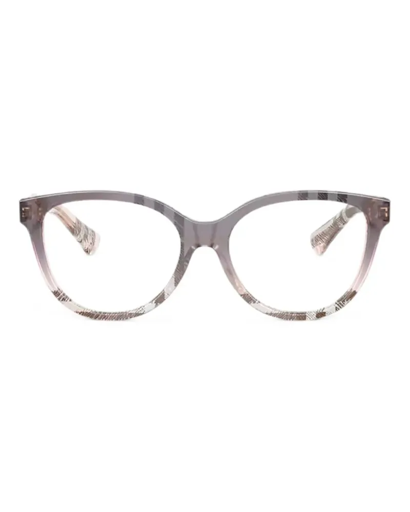 Burberry Gemusterte Brille - Grau Grau