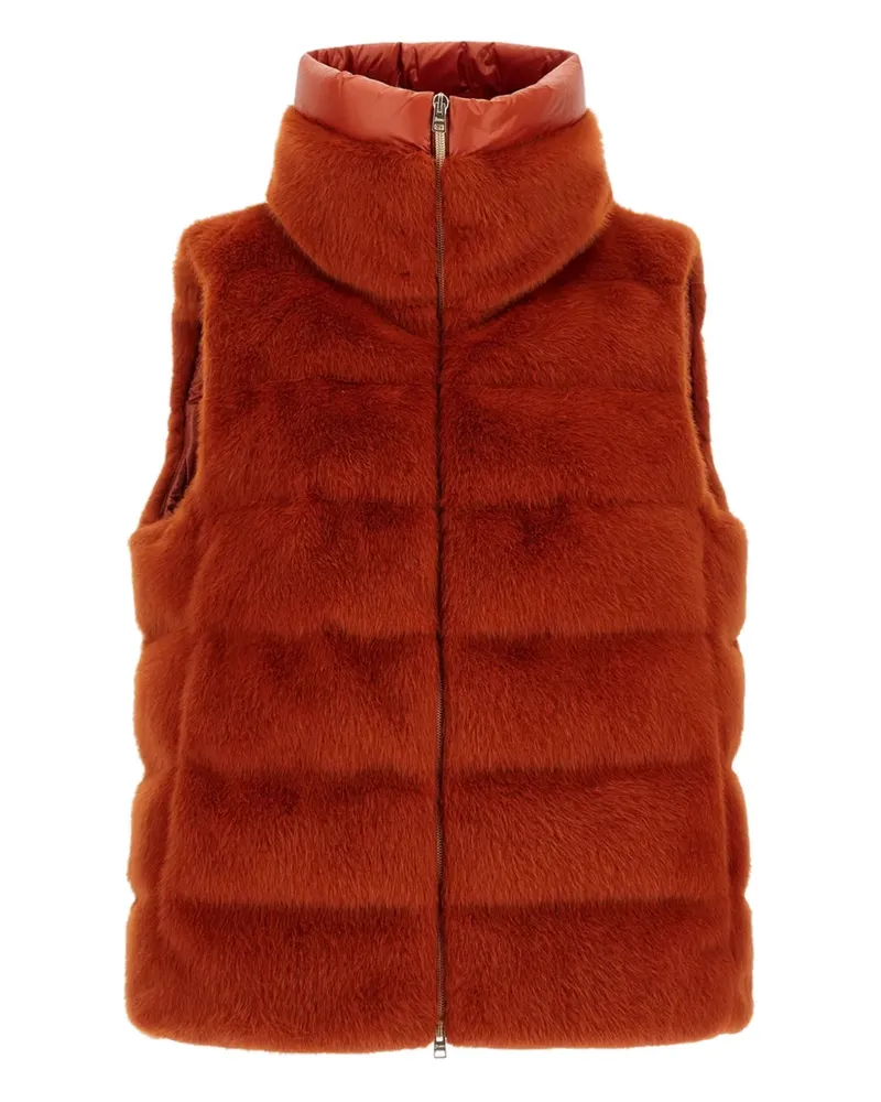 Herno Gesteppte Weste mit Reißverschluss - Orange Orange