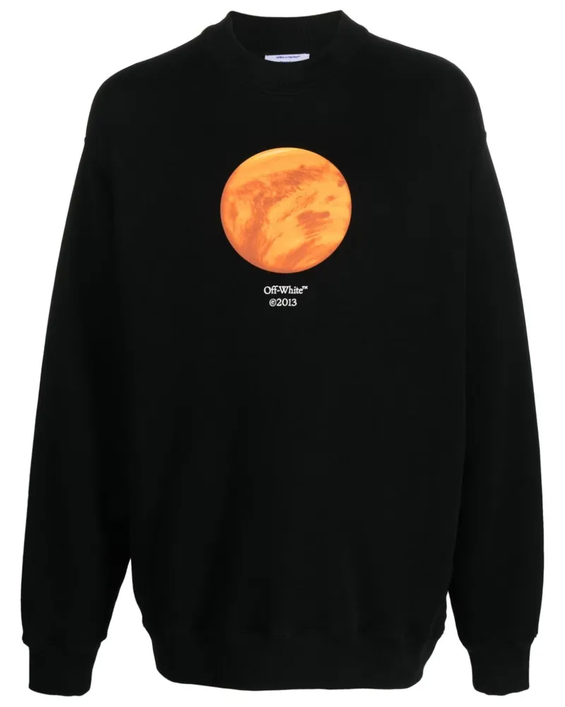 OFF-WHITE Sweatshirt mit Venus-Print Schwarz