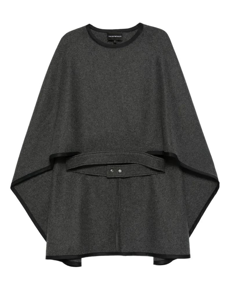 Emporio Armani Cape mit Gürtel - Grau Grau