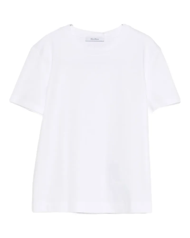 Max Mara Klassisches T-Shirt - Weiß Weiß