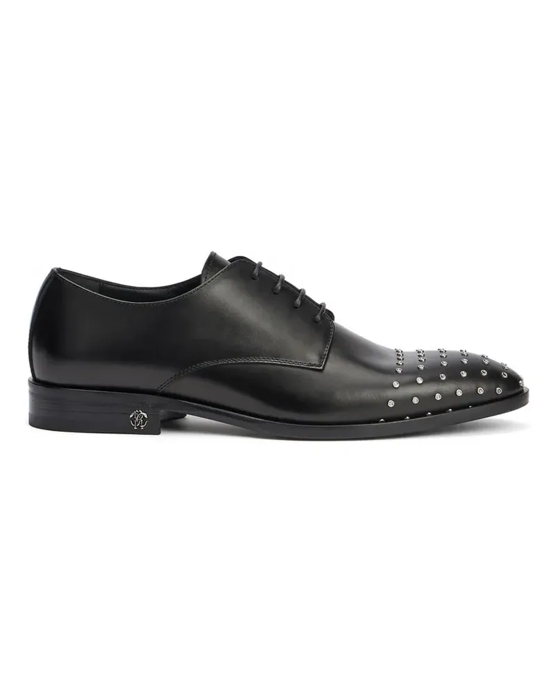 Roberto Cavalli stud-embellished derby shoes - Schwarz Schwarz