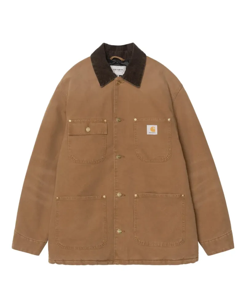 Carhartt WIP Chore corduroy-collar coat - Braun Braun