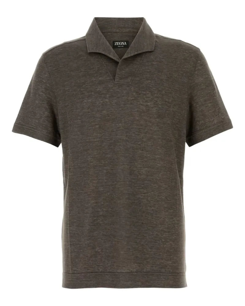 Ermenegildo Zegna T-Shirt aus Leinen - Braun Braun