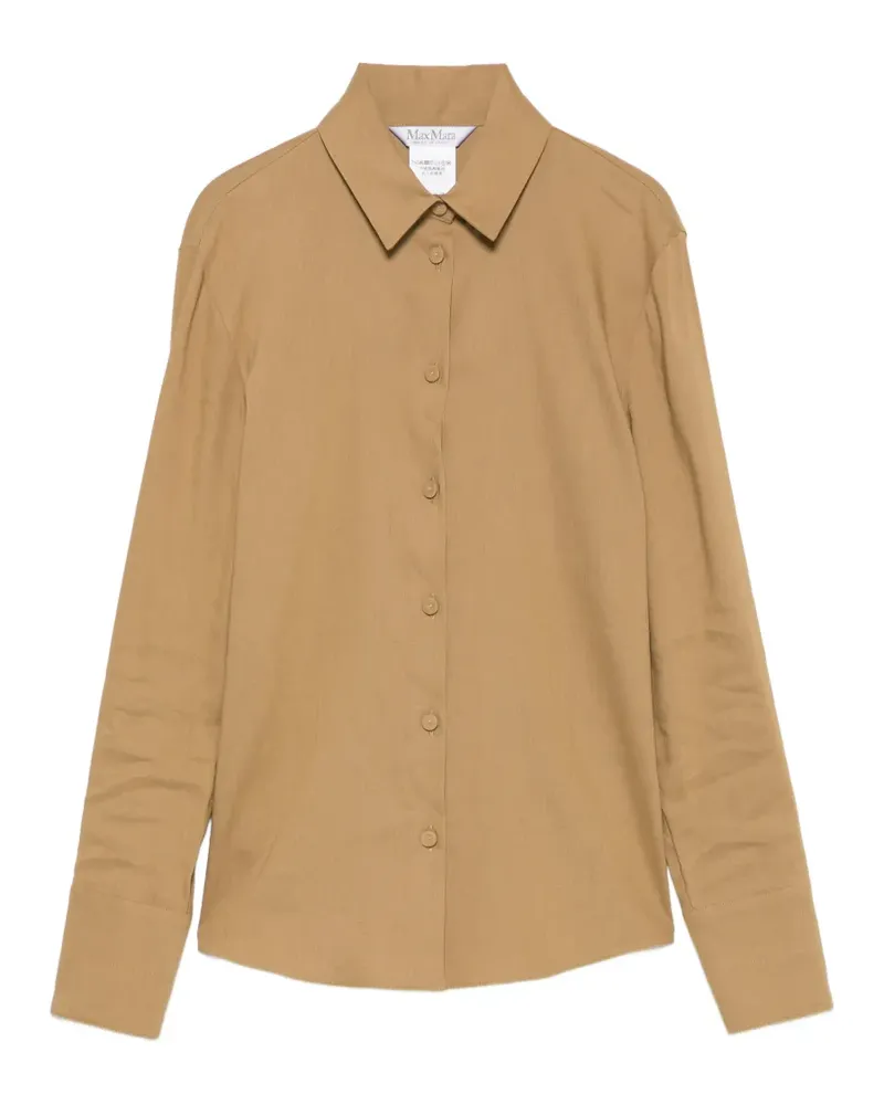Max Mara Badesse long-sleeve shirt - Nude Nude