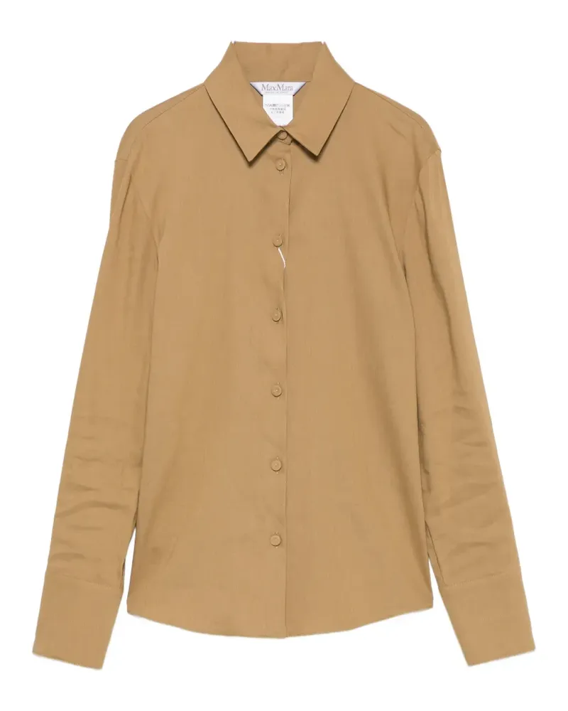 Max Mara Badesse long-sleeve shirt - Nude Nude