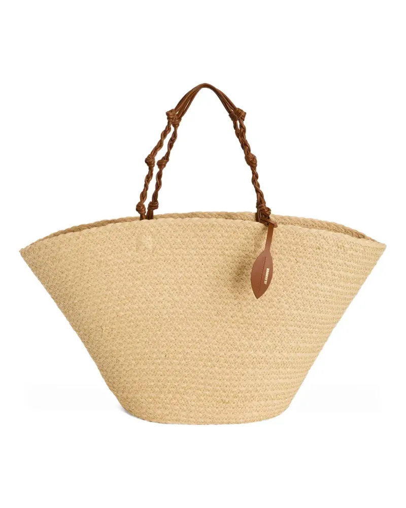 Jil Sander Tangle Beuteltasche mit Logo-Detail - Nude Nude