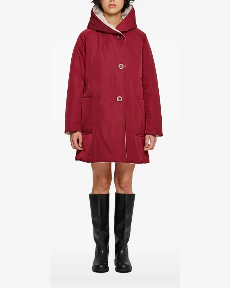 OOF WEAR hooded button-fastening jacket - Rot Rot