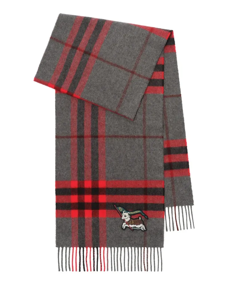 Burberry Check cashmere scarf - Grau Grau