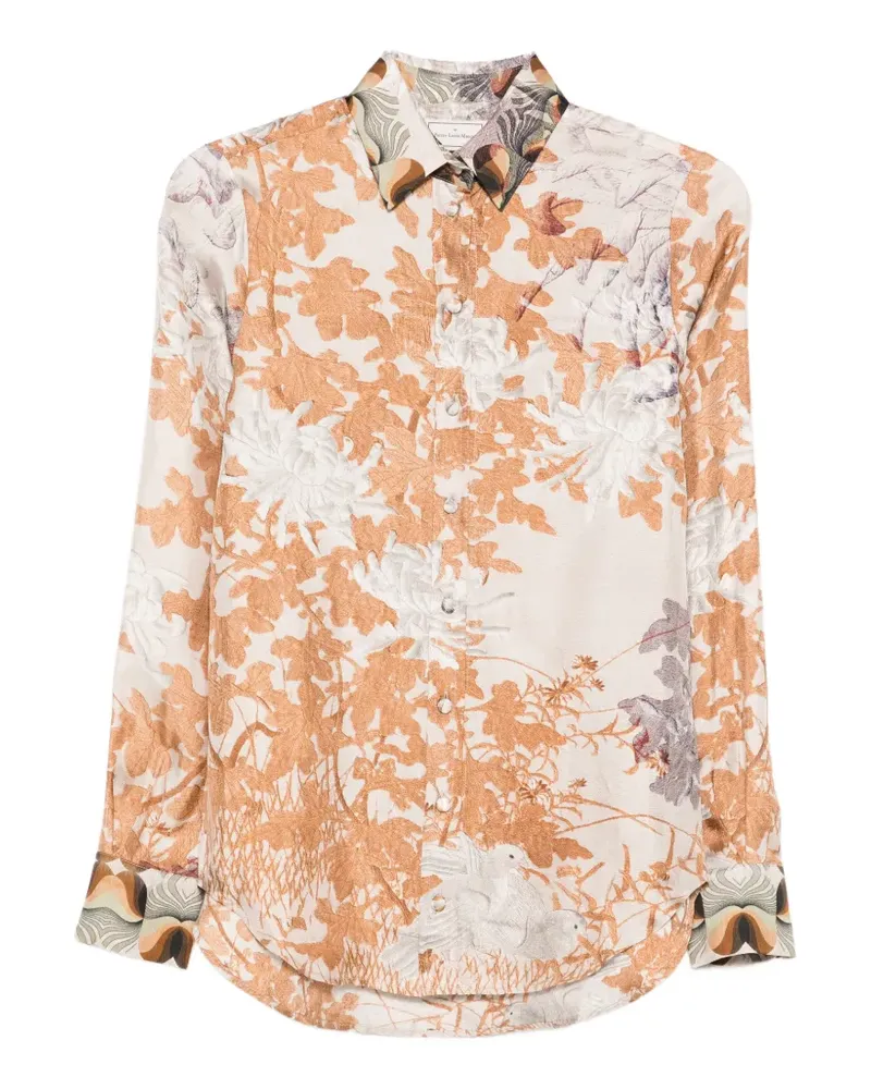 Pierre-Louis Mascia floral print shirt - Nude Nude