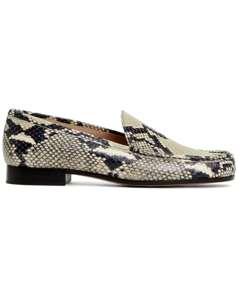 Fabiana Filippi Loafer mit Schlangen-Print - Nude Nude