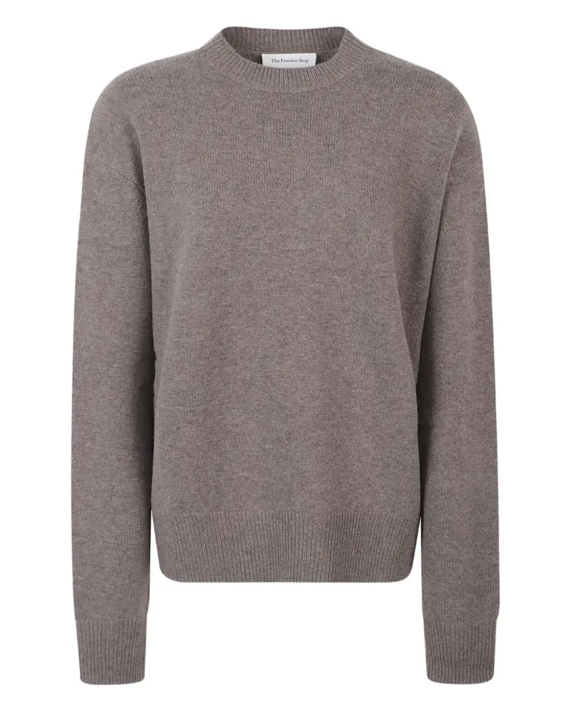 FRANKIE Shop Wattierter Rafaela Pullover - Braun Braun