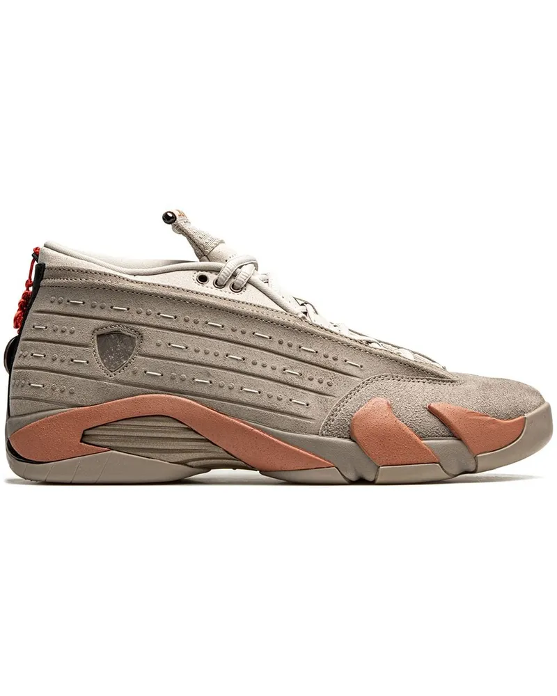 Jordan Air  14 Retro Low Clot - Terracotta Sneakers - Grau Grau
