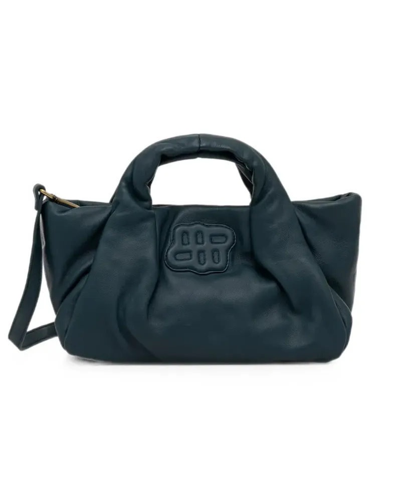 MUNTHE Lixia Tote Bag mit gerafften Details - Blau Blau
