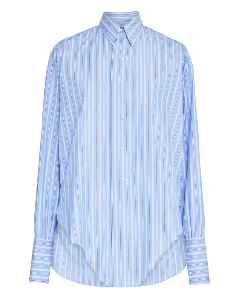 Maison Margiela Gestreiftes Hemd - Blau Blau