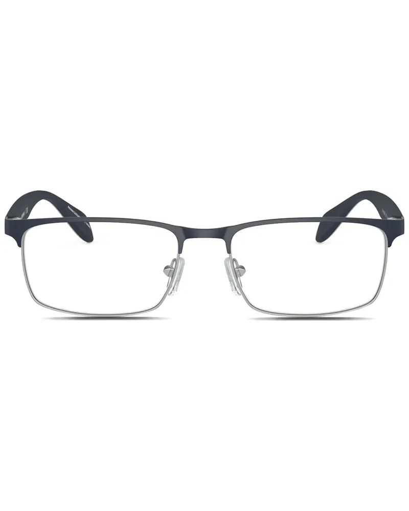 Emporio Armani Brille mit eckigem Gestell - Silber Silber