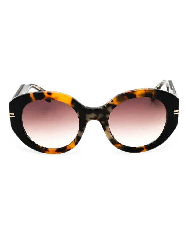 Marc Jacobs tortoiseshell-effect round-frame sunglasses - Braun Braun