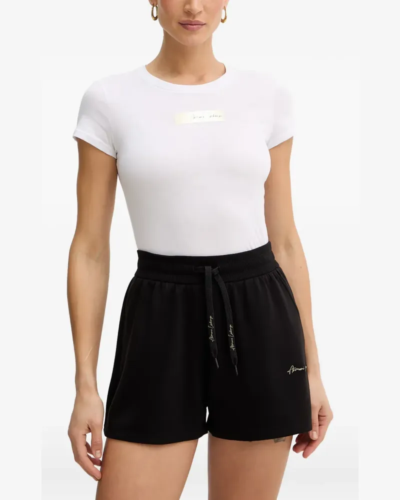 Armani Exchange T-Shirt mit Logo-Print - Weiß Weiß