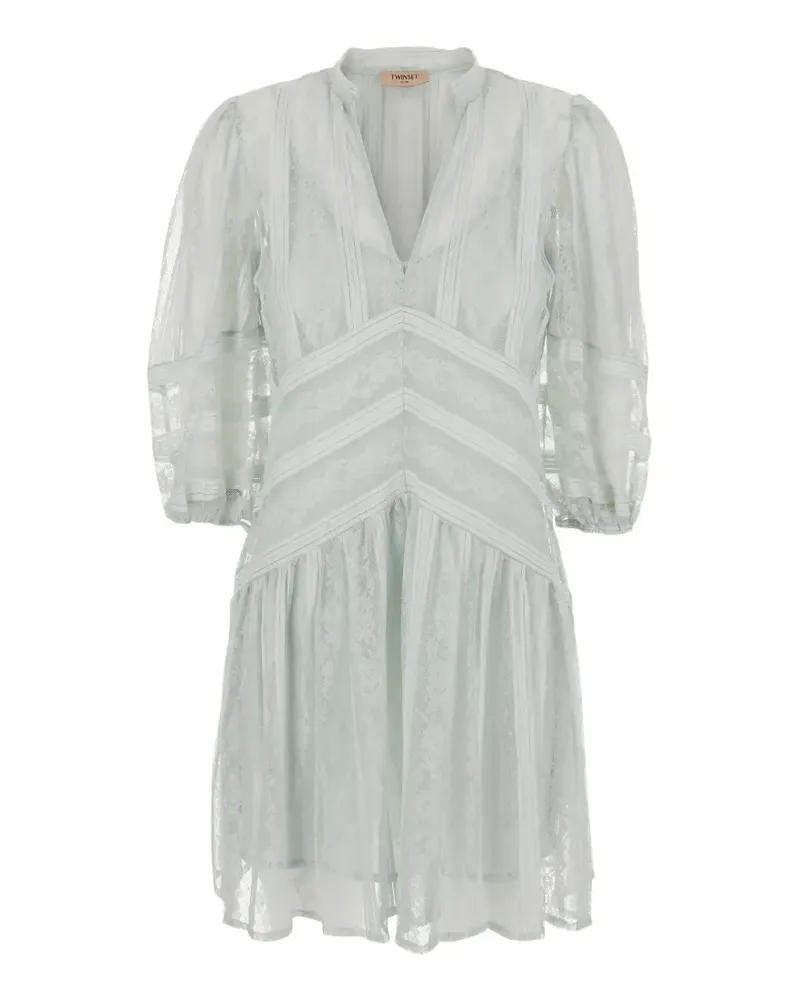 Twin-Set v-neck floral maxi dress - Blau Blau