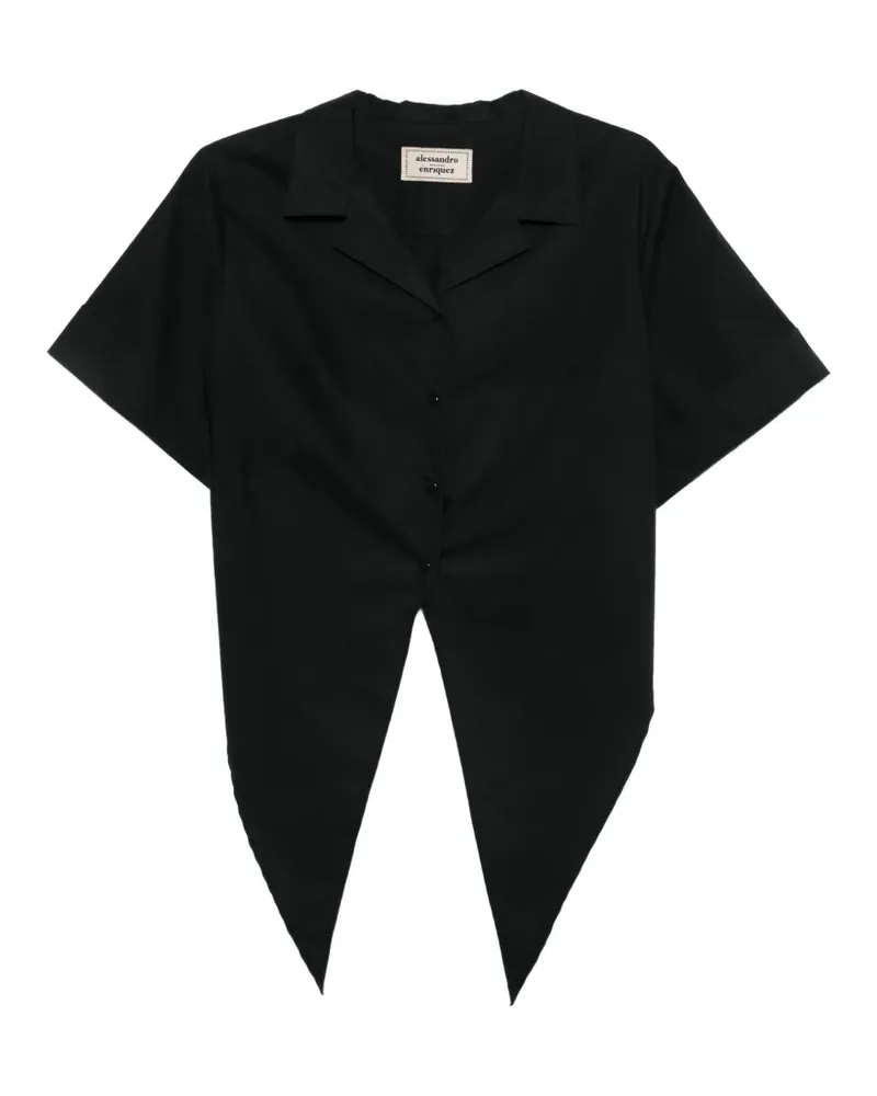 Alessandro Enriquez buttoned top - Schwarz Schwarz