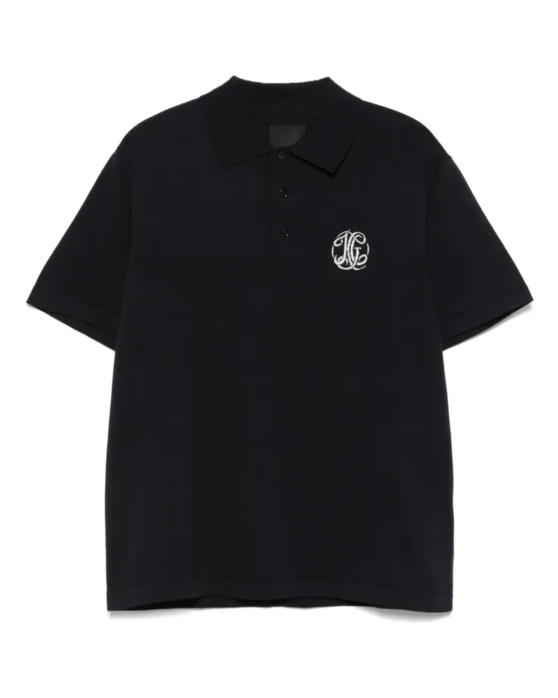 Givenchy Poloshirt mit Jacquard-Logo - Blau Blau