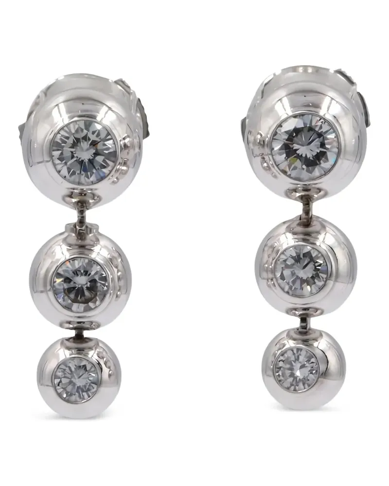 Cartier diamond-embellishment earrings - Silber Silber