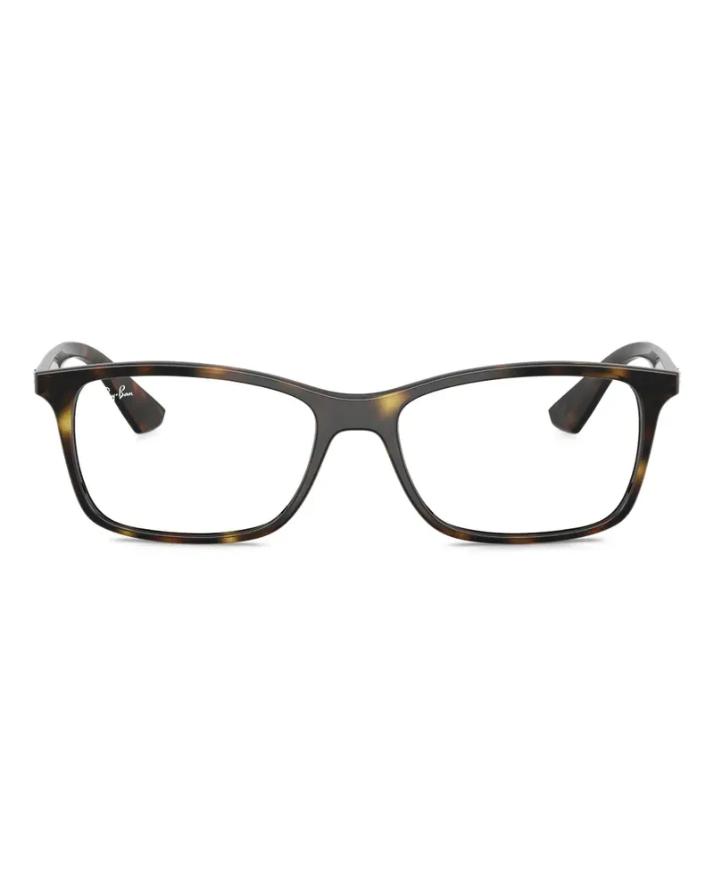 Ray Ban Eckige RB7047 Brille - Braun Braun