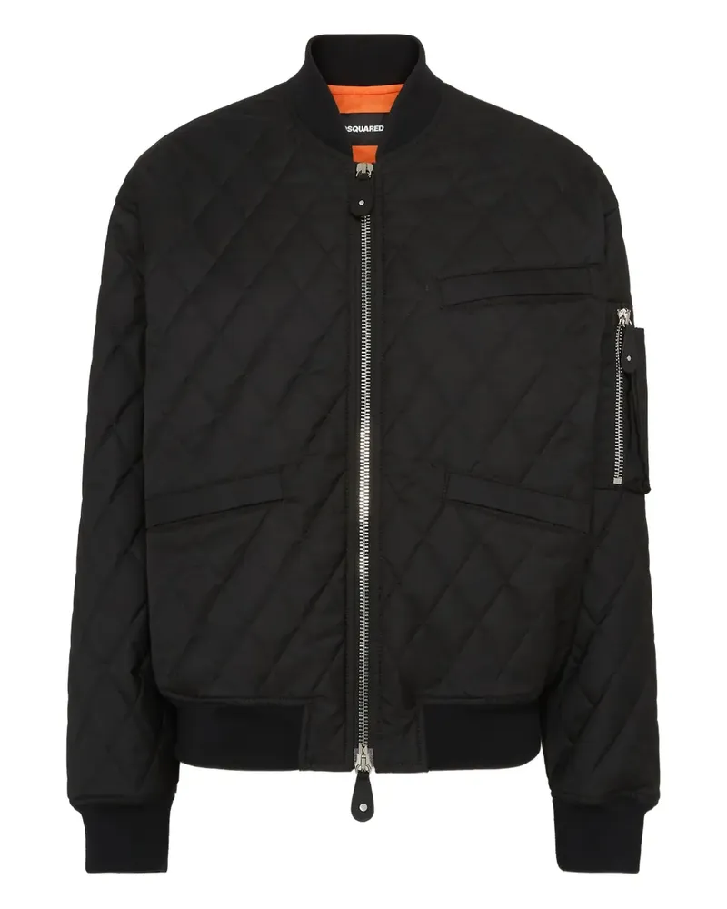 Dsquared2 Gesteppte Bomberjacke - Schwarz Schwarz