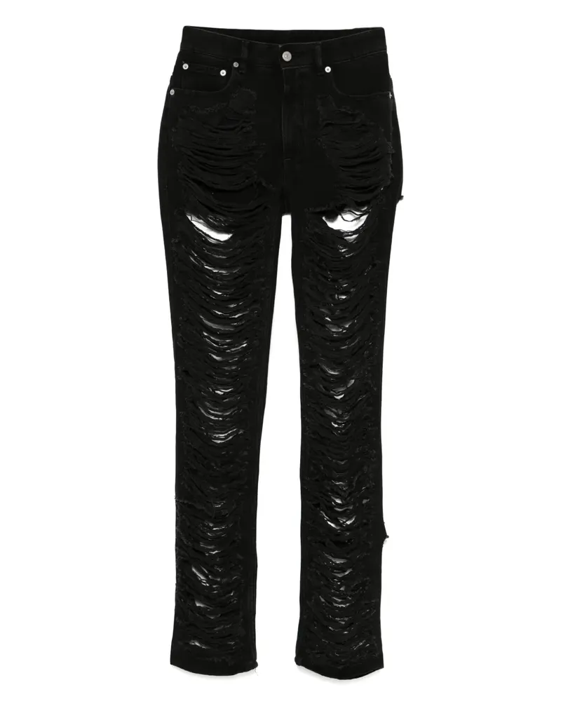 Maison Margiela Distressed-Jeans - Schwarz Schwarz