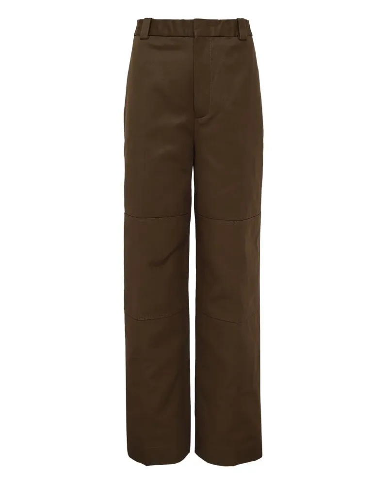 Jil Sander Hose mit Bundfalten - Braun Braun