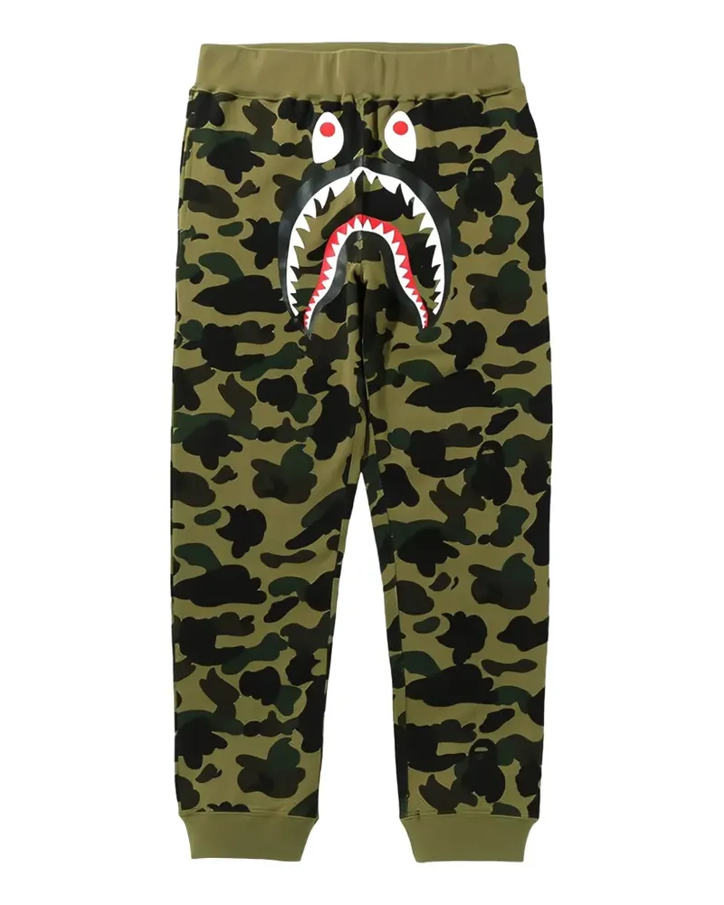 BAPE 1st Camo Shark track pants - Grün Grün