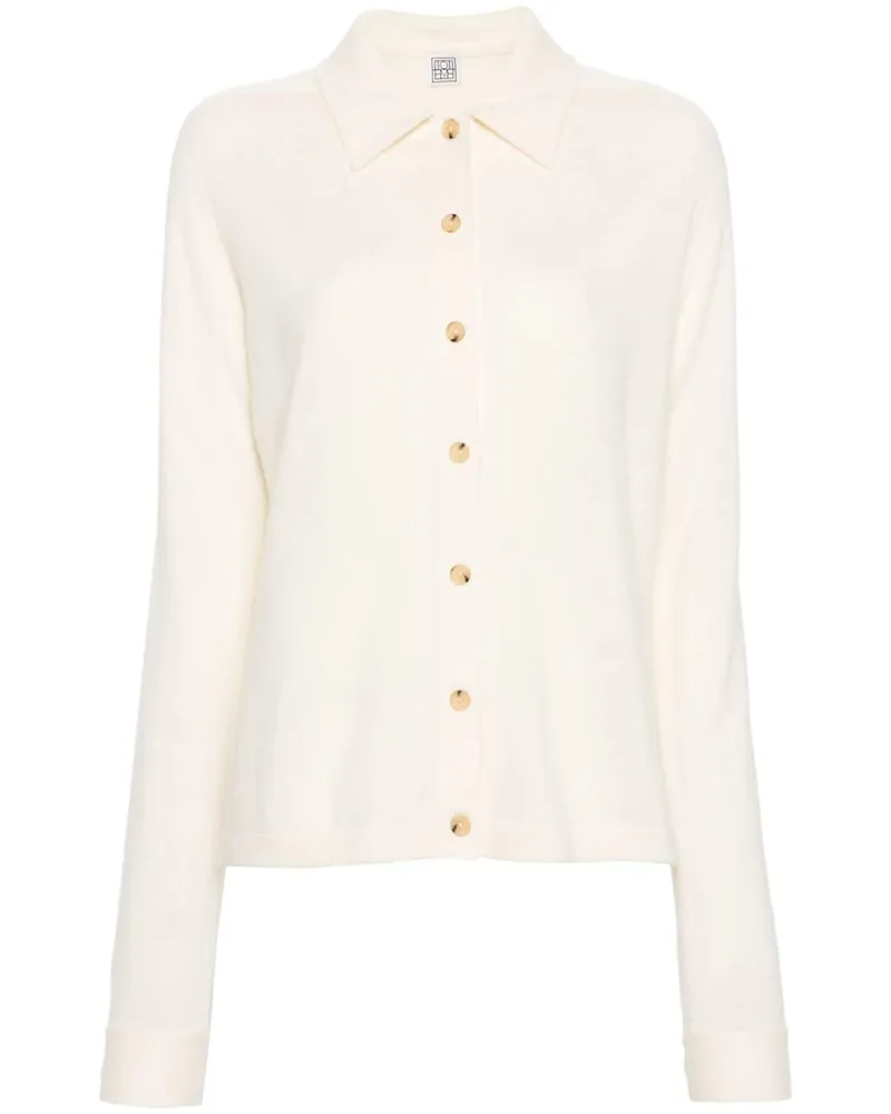 Totême Kaschmirhemd mit glattem Kragen - Nude Nude