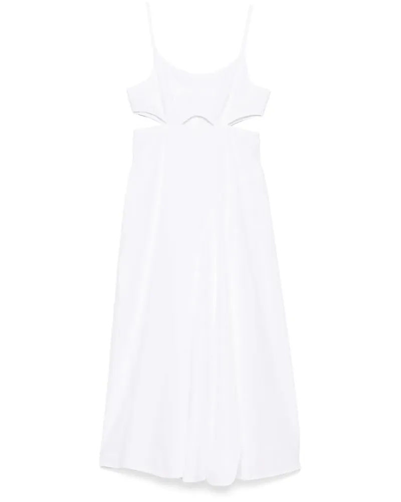 Victoria Beckham Midikleid mit Cut-Outs - Weiß Weiß